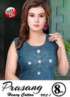 Prasang Vol 1 Latest Fancy Designer Casual Regular Wear Heavy Cotton Kurti Collection