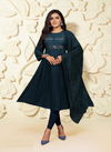 Prashashti 5 Ethnic Wear Sequence Anarkali Long Designer Kurti With Dupatta Collection