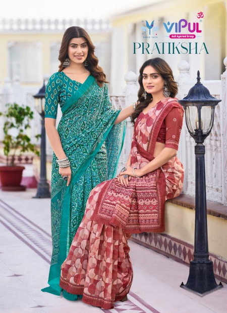 Pratiksha By Vipul Cotton Daily Wear Saree Wholesale Shop In Surat