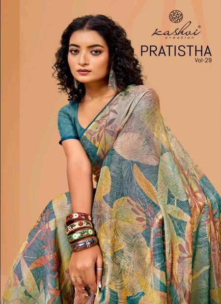Pratistha Vol 29 By Kashvi Brasso Daily Wear Surat Sarees Wholesale Market