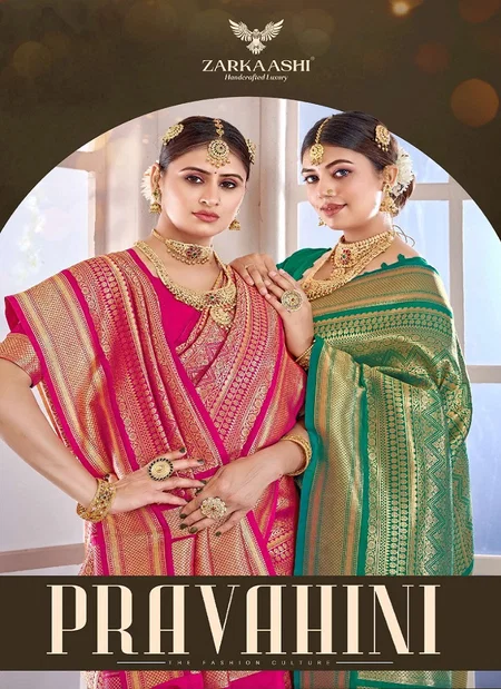 Pravahini By Zarkaashi Katan Silk Surat Saree Wholesale Market
