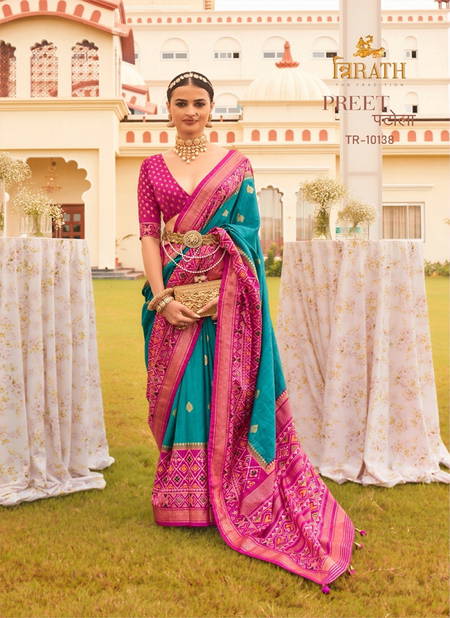 Preet Patola By Trirath 10131 To 10141 Sries Surat Saree Wholesale Market Catalog