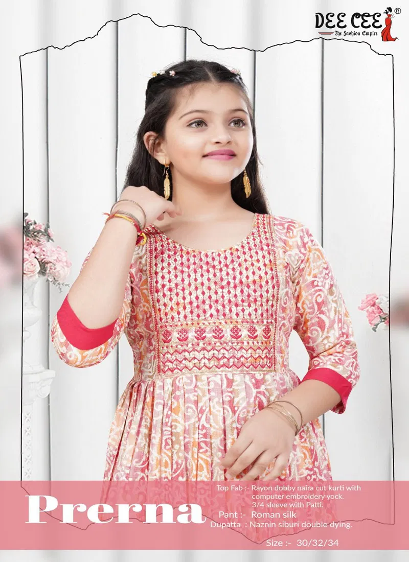 Prerna By Deecee Kids Girl Wear Kurti With Bottom Dupatta Orders In India