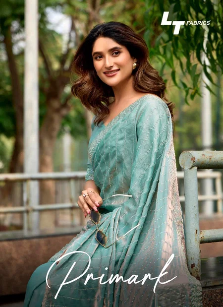 Primark Vol 1 By LT Nc Malai Silk With Swarovksi Work Party Wear Sarees Orders In India