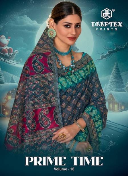 Prime Vol 10 By Deeptex Cotton Printed Daily Wear Sarees Wholesale in India Catalog