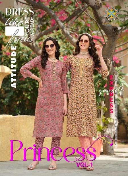 Princess Vol 1 By Passion Tree Cotton Kirti With Bottom Wholesale Market In Surat Catalog