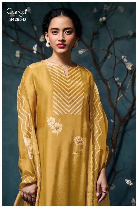 Priselle 4265 By Ganga Ladies Designer Salwar Suits Wholesale Market In Surat
