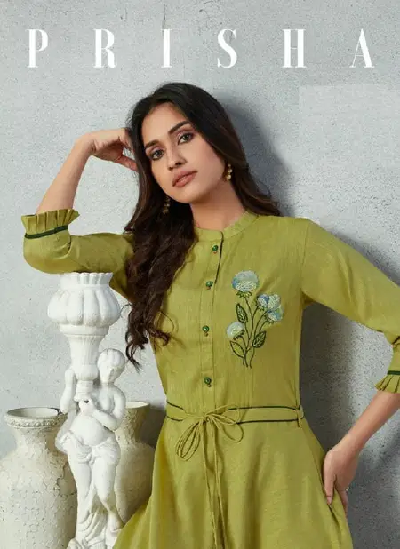 Prisha By LT Nitya Catchy Look Rayon Party Wear Kurti Catalog Catalog