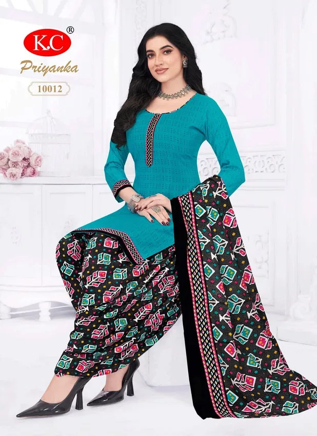 Priyanka Vol 10 By Kc Cotton Printed Readymade Dress Suppliers In India