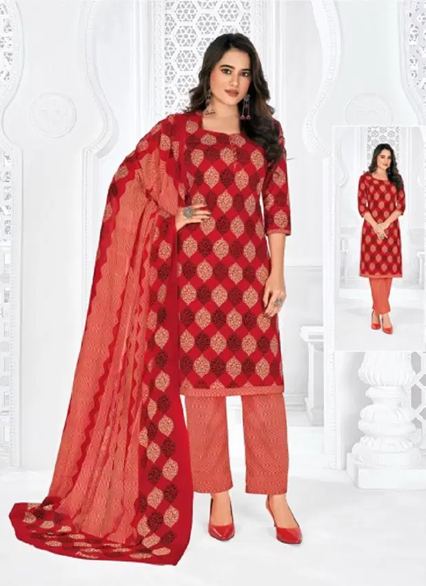 Priyanka Vol 21 By Pranjul Pure Cotton Printed Readymade Dress
