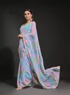 Prizam By Fashion Berry Georgette Printed Sarees Suppliers In India