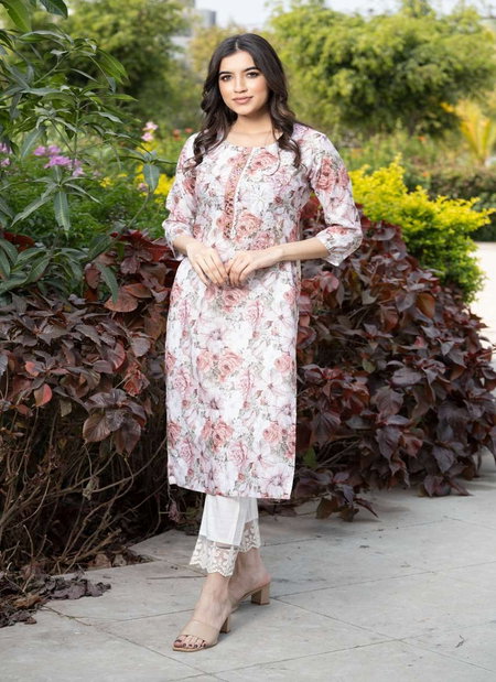 Psyna 1373 Beautiful Floral Print Kurti Set Wholesale Clothing Suppliers In India