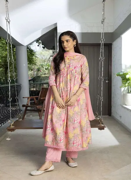 Psyna 2250 Fancy Alia Cut Kurti With Pant And Dupatta Bulk Orders In India
