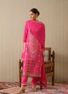 Psyna 2365 Size Set Pink Dola Jacquard Printed Kurti With Bottom Dupatta Wholesale Price In Surat
