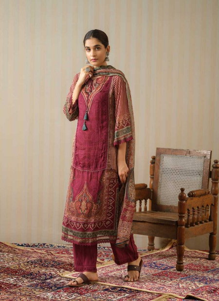 Psyna 2511 Readyamde Organza Elegant Kurti With Pant Dupatta Combo Set Wholesale Online