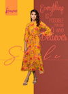 Psyna Pearl 6 Designer Printed Party Wear Heavy Rayon Gown Type Kurti Collection