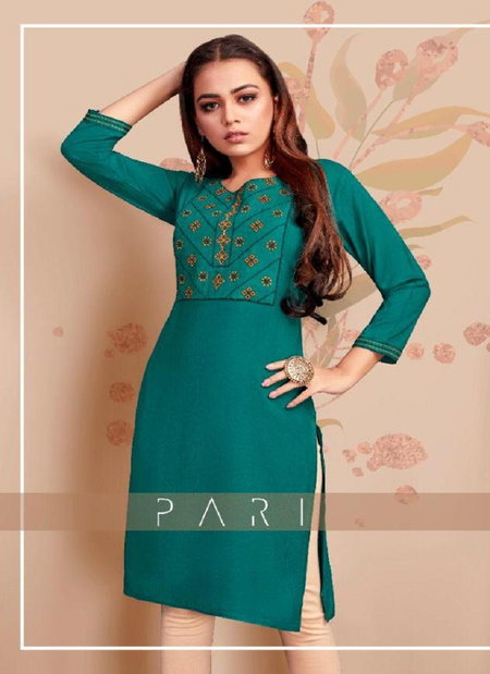 Pari Vol 7 By Psyna Rayon Slub Casual Wear Kurti Wholesale Price In Surat