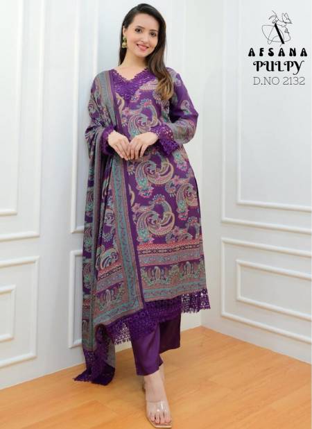 Pulpy M Print 2132 By Afsana Muslin Printed Pakistani Readymade Suits Wholesale Price In Surat
 Catalog