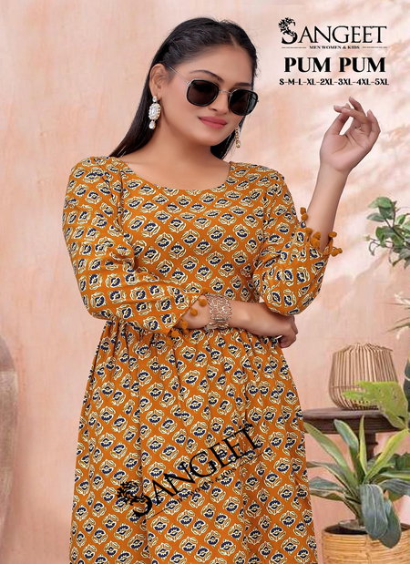 Pum Pum Vol 2 By Sangeet Rayon Printed Ladies Top Suppliers In India