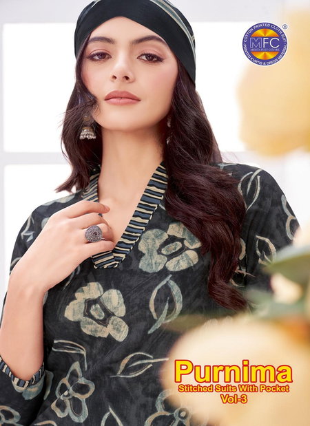 Purnima Vol 3 By Mfc Printed Cotton Surat Dress Material Wholesale Market
