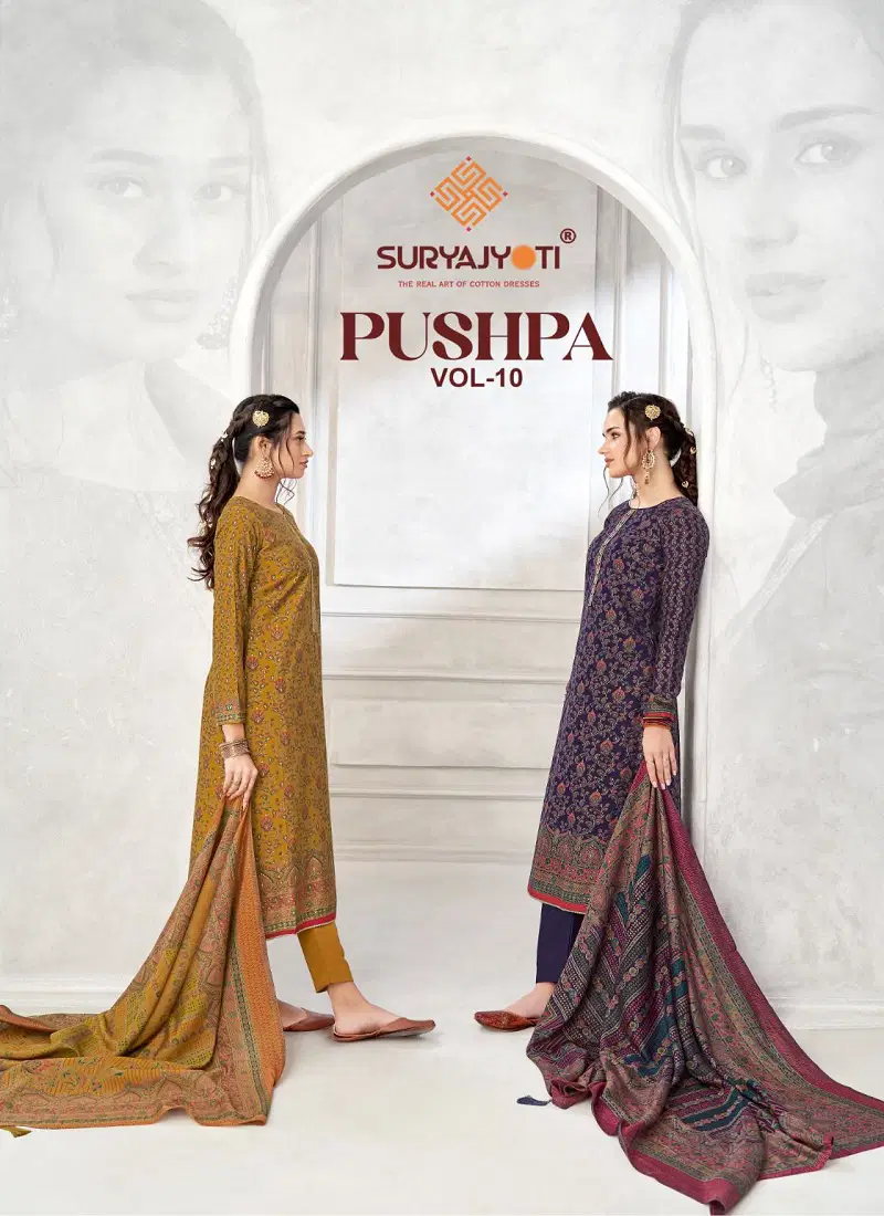 Pushpa Vol 10 By Suryajyoti Modal Discharge Printed Dress Material Orders In India Catalog