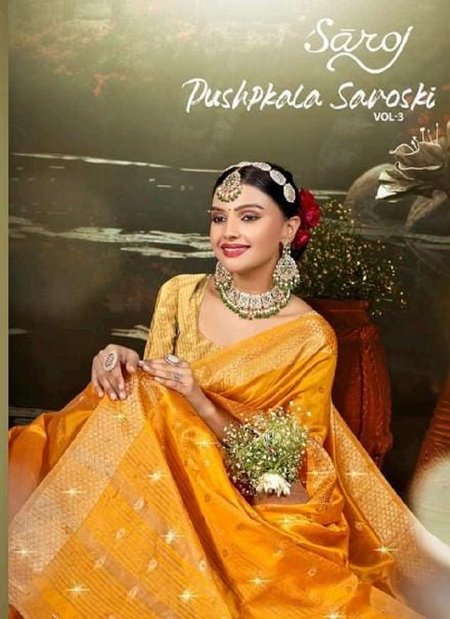 Pushpkala Saroski Vol 3 By Saroj Soft Silk Sarees Wholesale Shop In Surat