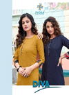 PYORA DIVA VOL-1 Latest Designer fancy Regular Wear Pure Swiss Slub cotton Kurtis Collection