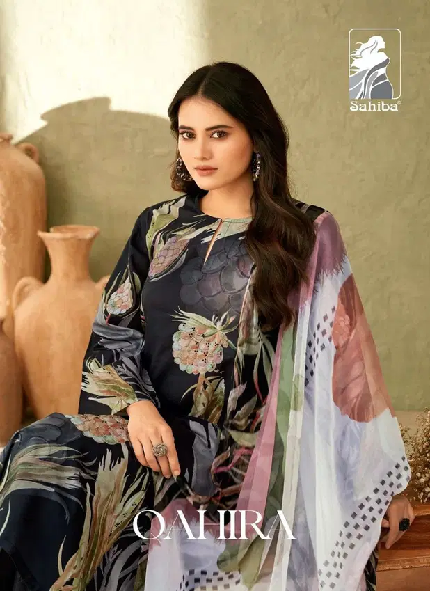 Qahira By Sahiba Lawn Cotton Digital Printed Dress Material Orders In India