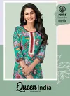 Queen India Vol 10 By Deeptex Cotton Printed Kurti With Bottom Wholesale Online