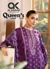 Queens Court Vol 9 By Al Karam Cambric Cotton Dress Material Suppliers In India