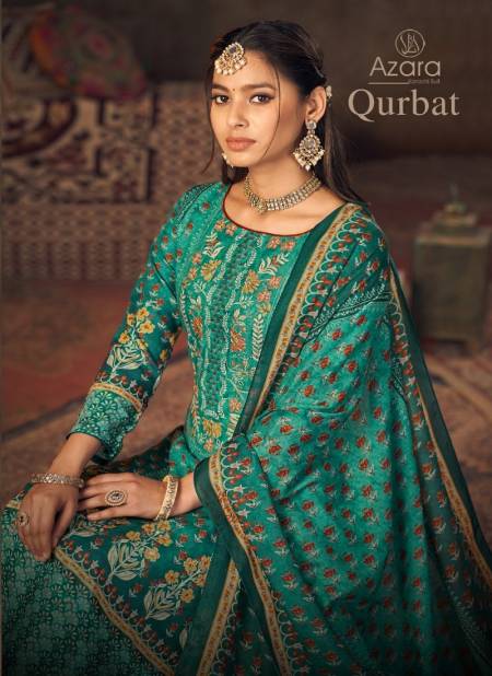 Qurbat By Azara Radhika Jam Cotton Printed Dress Material Wholesale Price In Surat Catalog