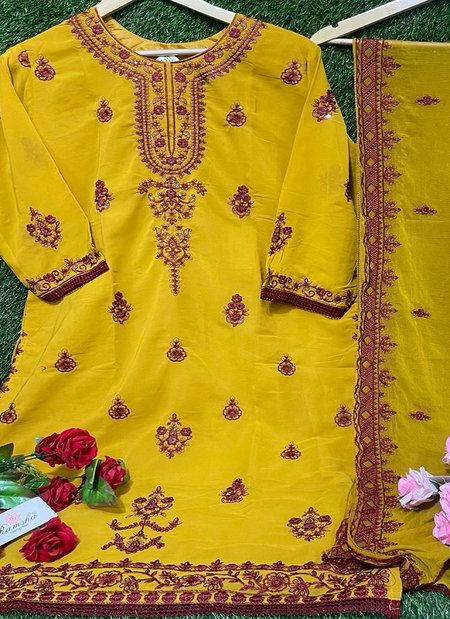 R 1063 Nx By Ramsha Embroidery Georgette Pakistani Readymade Suits Wholesale Market In Surat