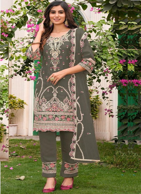 R 1110 E To H By Ramsha Embroidery Pakistani Readymade Suits Wholesale Shop In Surat