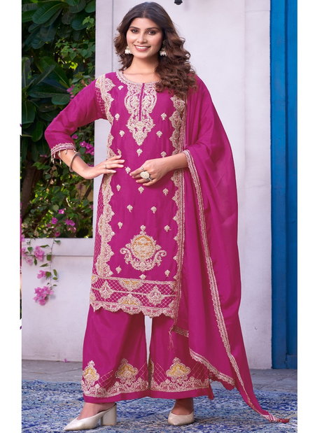 R 1155 By Ramsha Chinon Embroidery Pakistani Readymade Suits Wholesale Shop In Surat