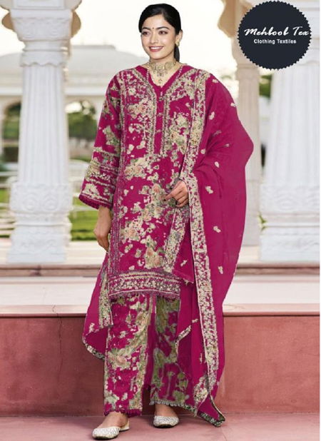 R 1282 Mehbbob Tex Organza Digital Printed Pakistani Readymade Suits Wholesale Market In Surat Catalog