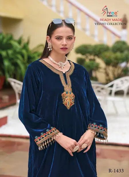 R 1433 Shree Velvet Cord Set Winter Wear Top With Bottom Wholesale Shop In Surat Catalog