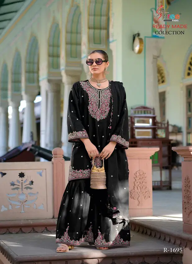 R 1695 By Shree Fabs Chinon Pakistani Readymade Suits Orders In India