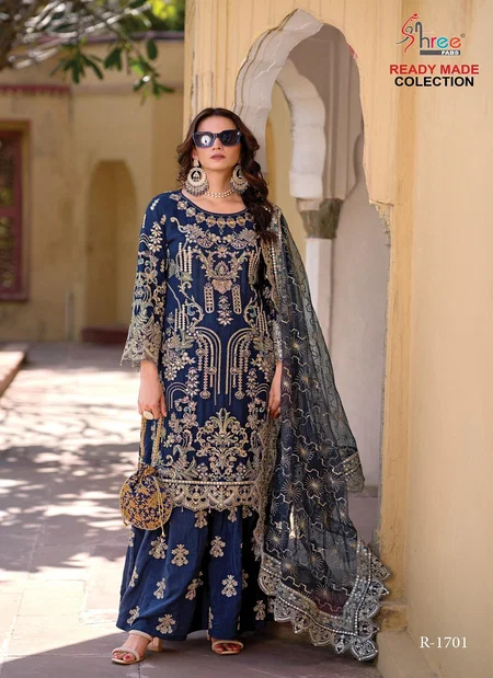 R 1701 By Shree Chinon Pakistani Readymade Suits Exporters In India