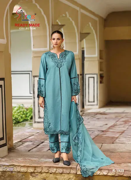 R 1939 By Shree Diamond Slub Pakistani Readymade Suits Wholesalers In Surat
