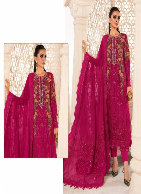 R 570 NX Ramsha Georgette Festive Wear Wholesale Pakistani Dress Material Catalog