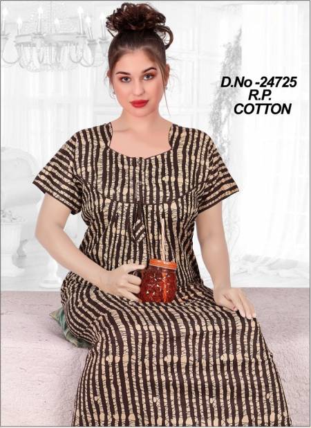 R P Cotton Night Suits Printed Gown Nighty Wholesale Market In Surat
