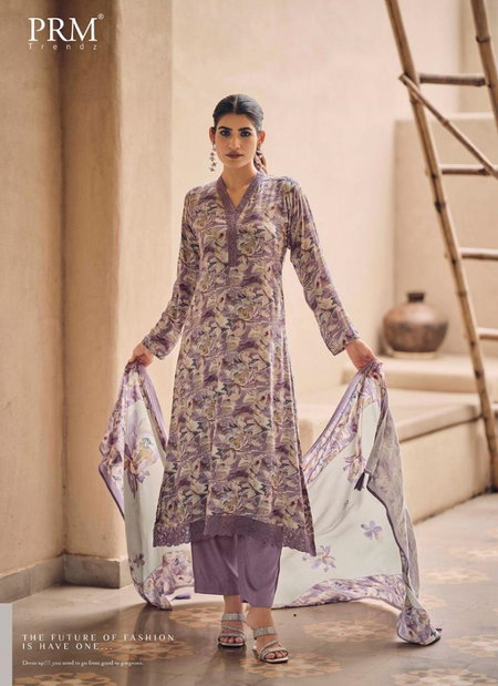 Raagni By Prm Printed Viscose Pashmina Dress Material Suppliers In India
