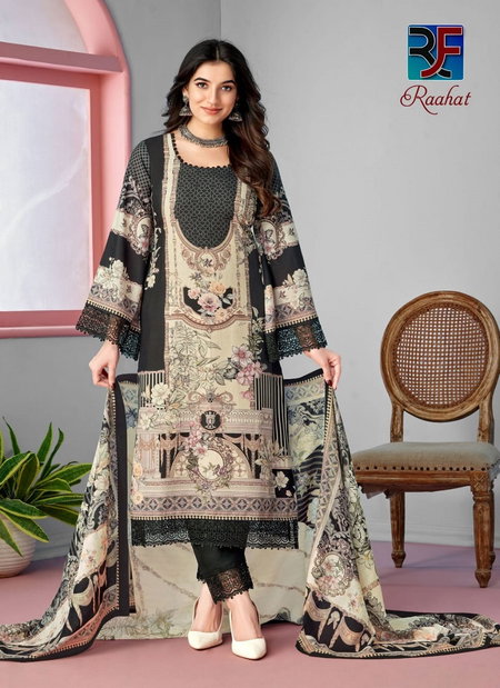 Raahat Vol 1 By Rahi Printed Karachi Cotton Dress Material Wholesalers In Delhi
