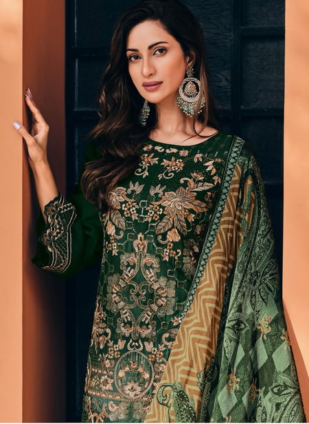 Raahi By Gull Jee Embroidery Pashmina Dress Material  Catalog