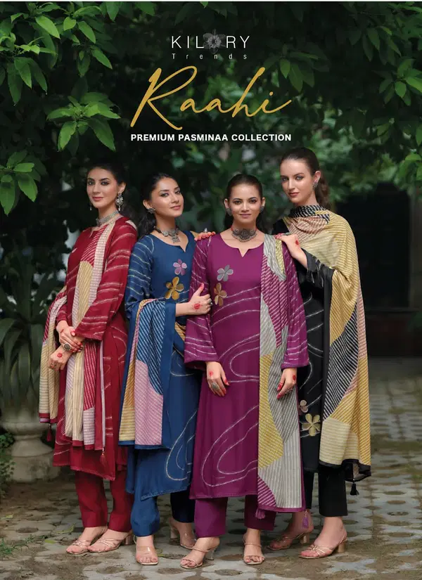 Raahi By Kilory Viscose Pashmina Salwar Suits Wholesale Price In Surat