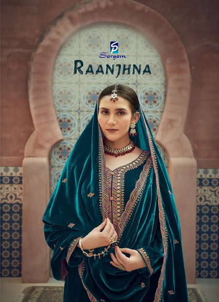 Raanjhna By Sargam Viscose Velvet Dress Material Wholesale Shop In Surat
