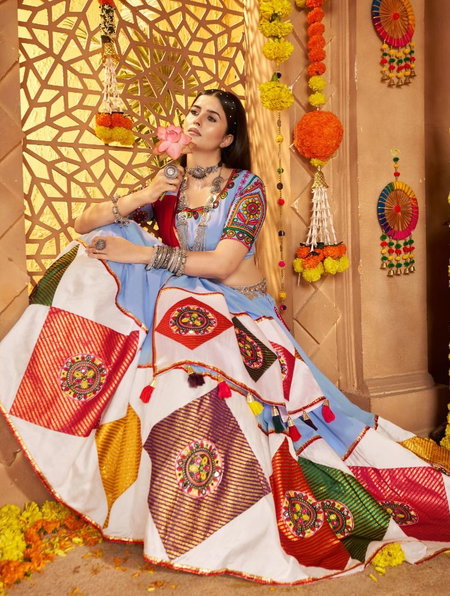 Raas Vol 23 By Shubhkala Viscose Cotton Navratri Lehenga Choli Orders In India