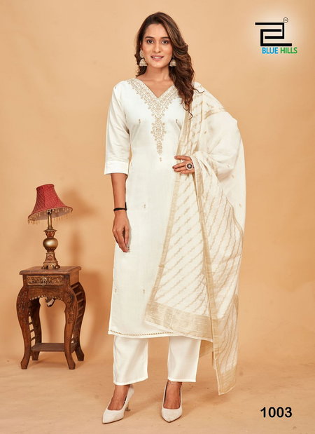 Raashi By Blue Hills Roman Silk Kurti With Bottom Dupatta Wholesale Price In Surat
