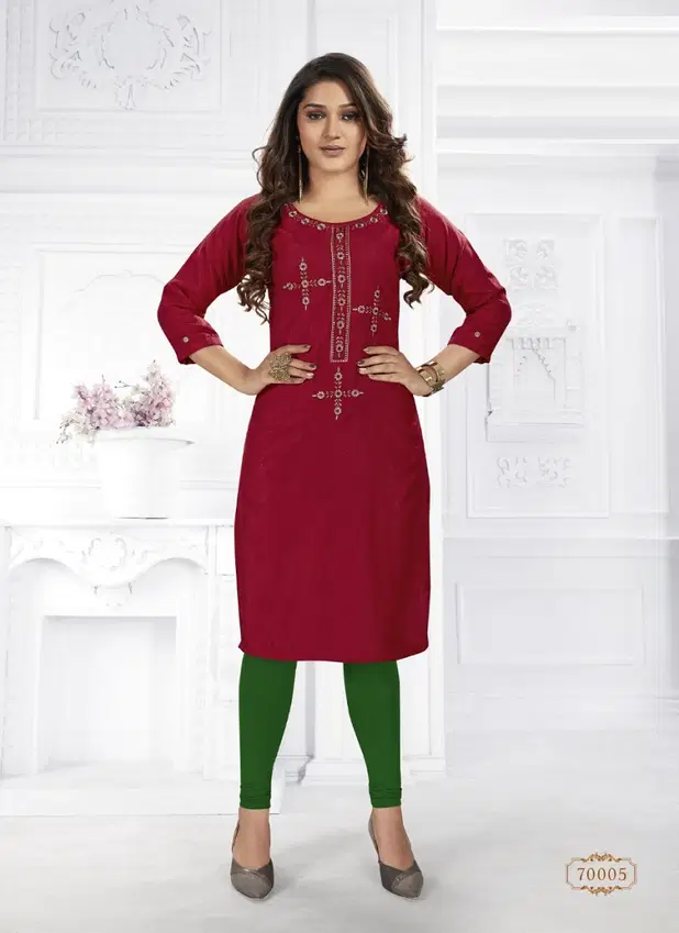 Raashi Decent Fancy Designer Regular Wear Printed Kurti Collection