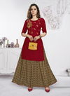 Raashi Padmini Rayon Fancy Ethnic Wear Top With Skirt Collection
